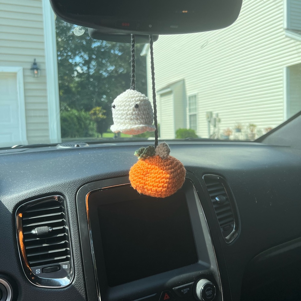 Car charm!  Hand crocheted 🧶